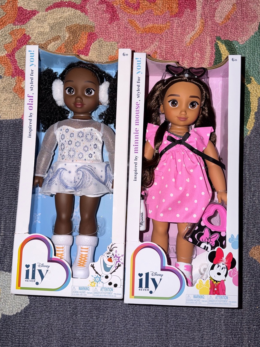 New Disney ILY Duo Pack Dolls in Pink Polka Dot & White Winter Outfit